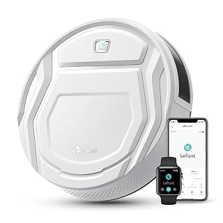 Lefant Robot Vacuum with Powerful Suction, 6 Cleaning Modes, 120 Mins Runtime, Anti-Collision/Drop Sensor, Voice Control, Ideal for Pet Hair Hard Floor and Daily Cleaning (M210 Pro) - Amazon product rated Grade A