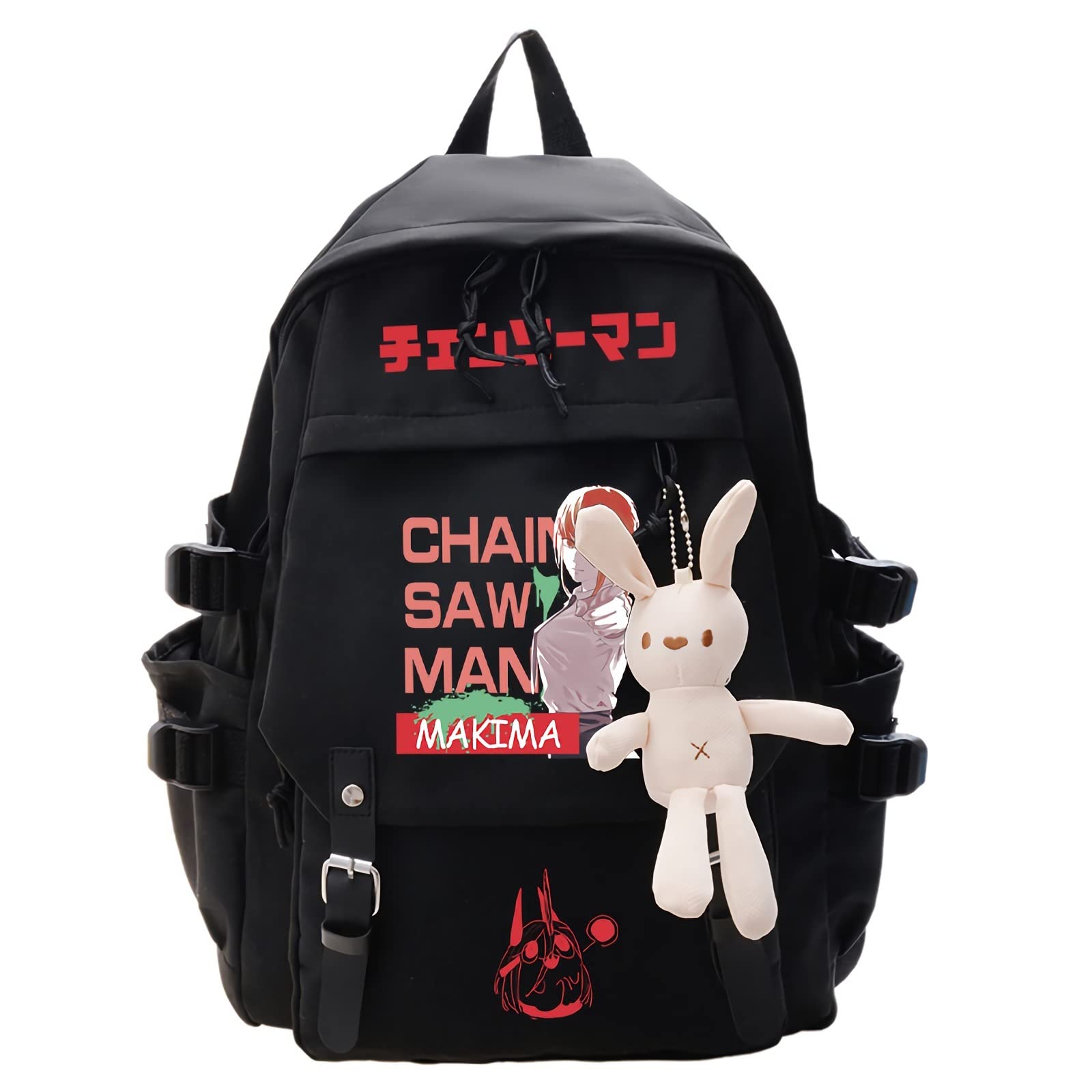 Ganiokar Anime Chainsaw Man 3D Print Bookbags For Boys Girls,Ideal for School & Travel Backpacks,Wit