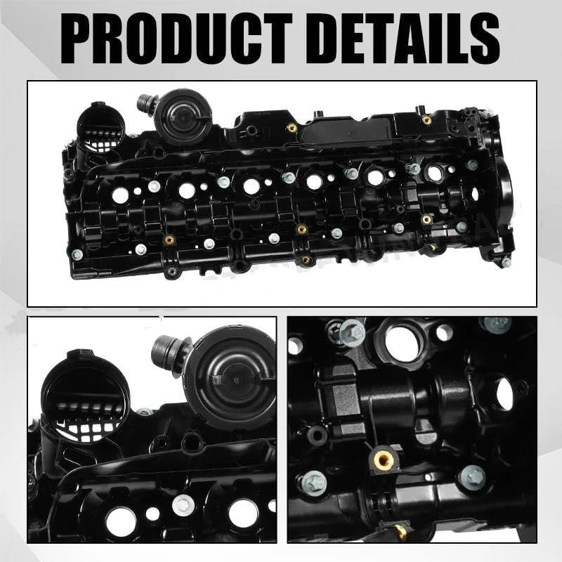 車用シリンダーヘッド 11127823181 エンジンバルブカバー に適合する N57 E90 E91 E92 E93 F30 F3