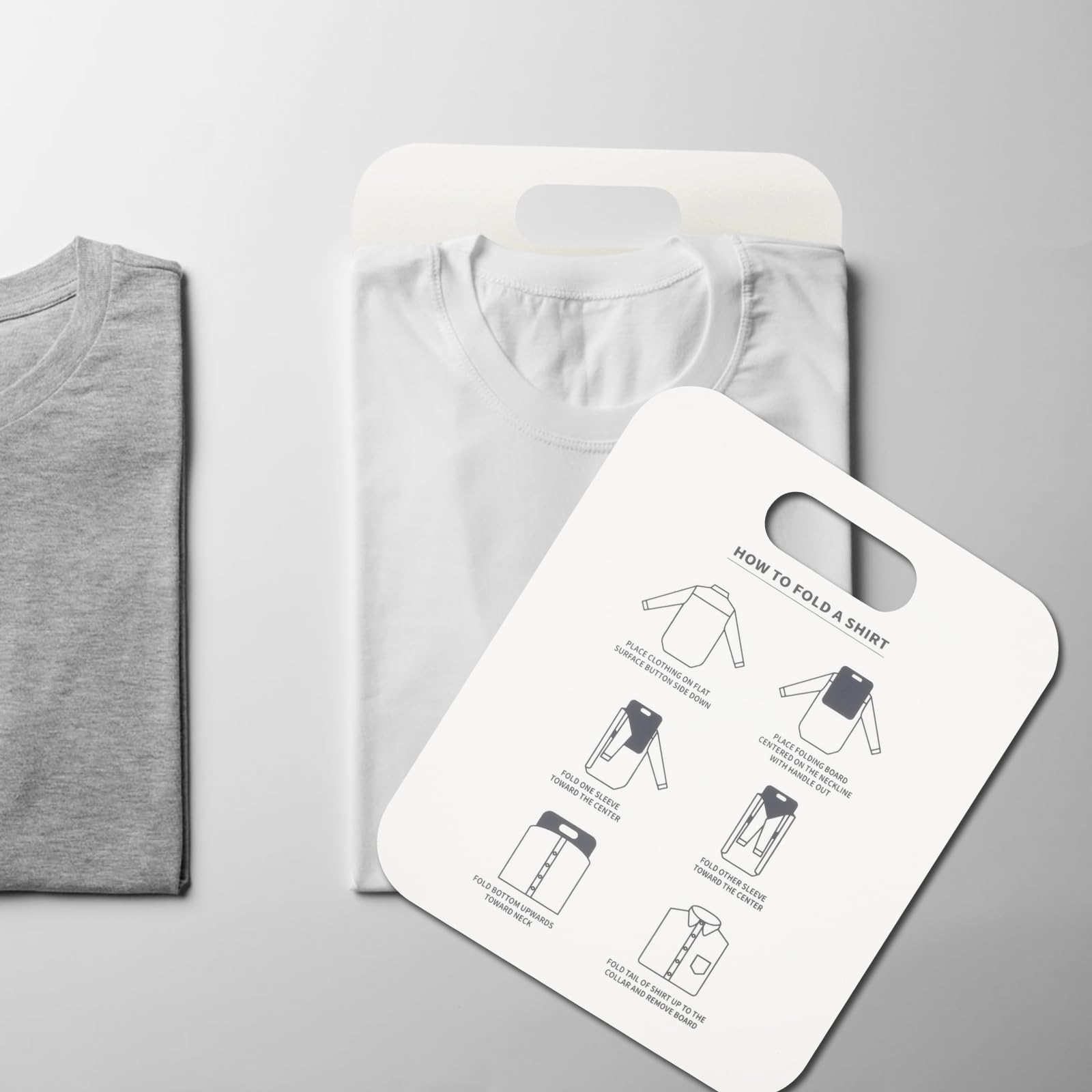 Cabilock Lot de 6 planches à vêtements pliantes pour vêtements, pantalons pliants pour chemise, pantalon, planche pliante en plastique, modèle de formulaire de chemise, doublure de vêtements de voyage