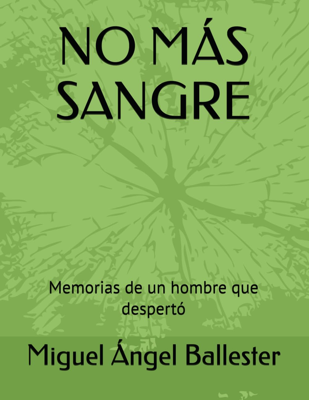 NO MÁS SANGRE: Memorias de un hombre que despertó
