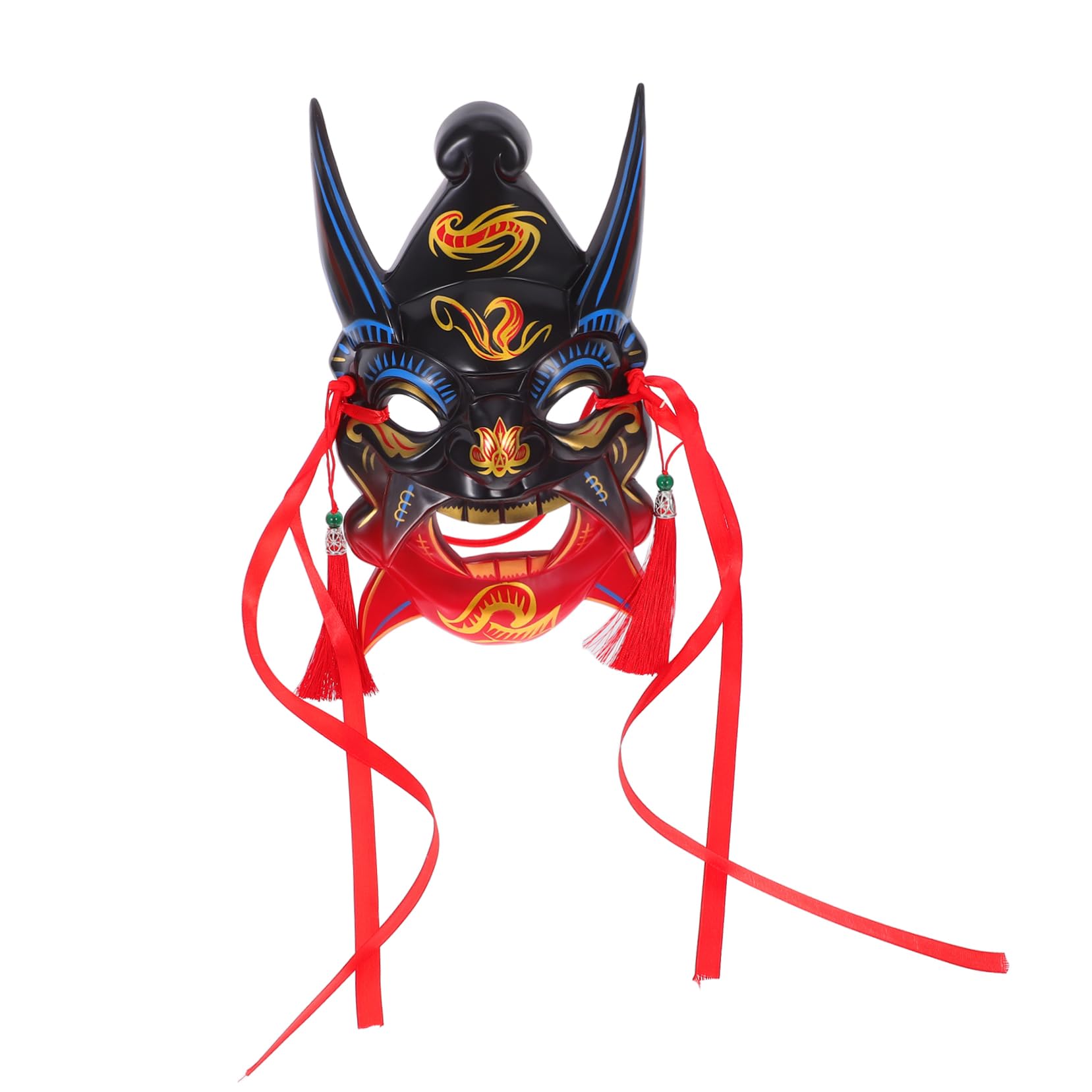 HONMEET Stage Performance Face Mask: Chinese Aesthetic Traditional Mask - Lightweight Resin Material 26 * 14.5 * 5.5cm For Theater Performances And Home Decoration