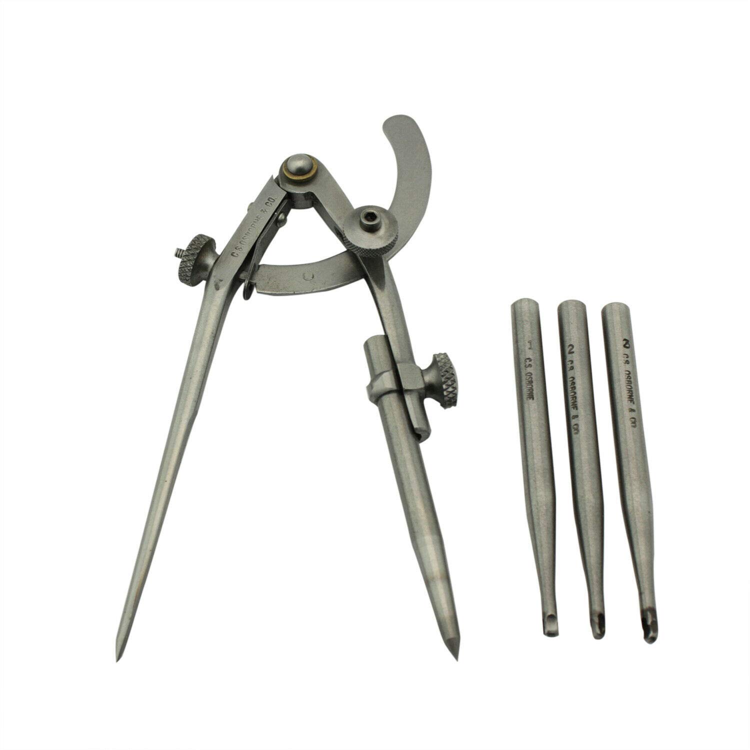 C.S. Osborne Scratch Compass #34 with Three Scrachers