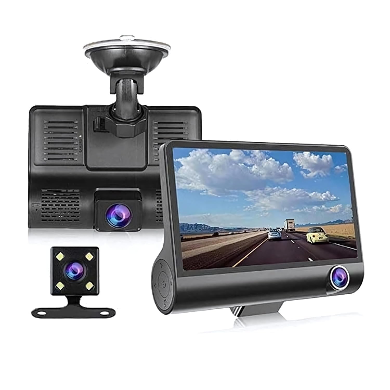Drumstone 𝟏𝟓 𝐘𝐞𝐚𝐫𝐬 𝐆𝐮𝐚𝐫𝐚𝐧𝐭𝐞𝐞 1080P Dual Dash Cam Front & Rear with G-Sensor, Motion Detection, Loop Recording, Night Vision, ide-Angle Lens, Parking Monitor,4” Display for Car Security-image-16