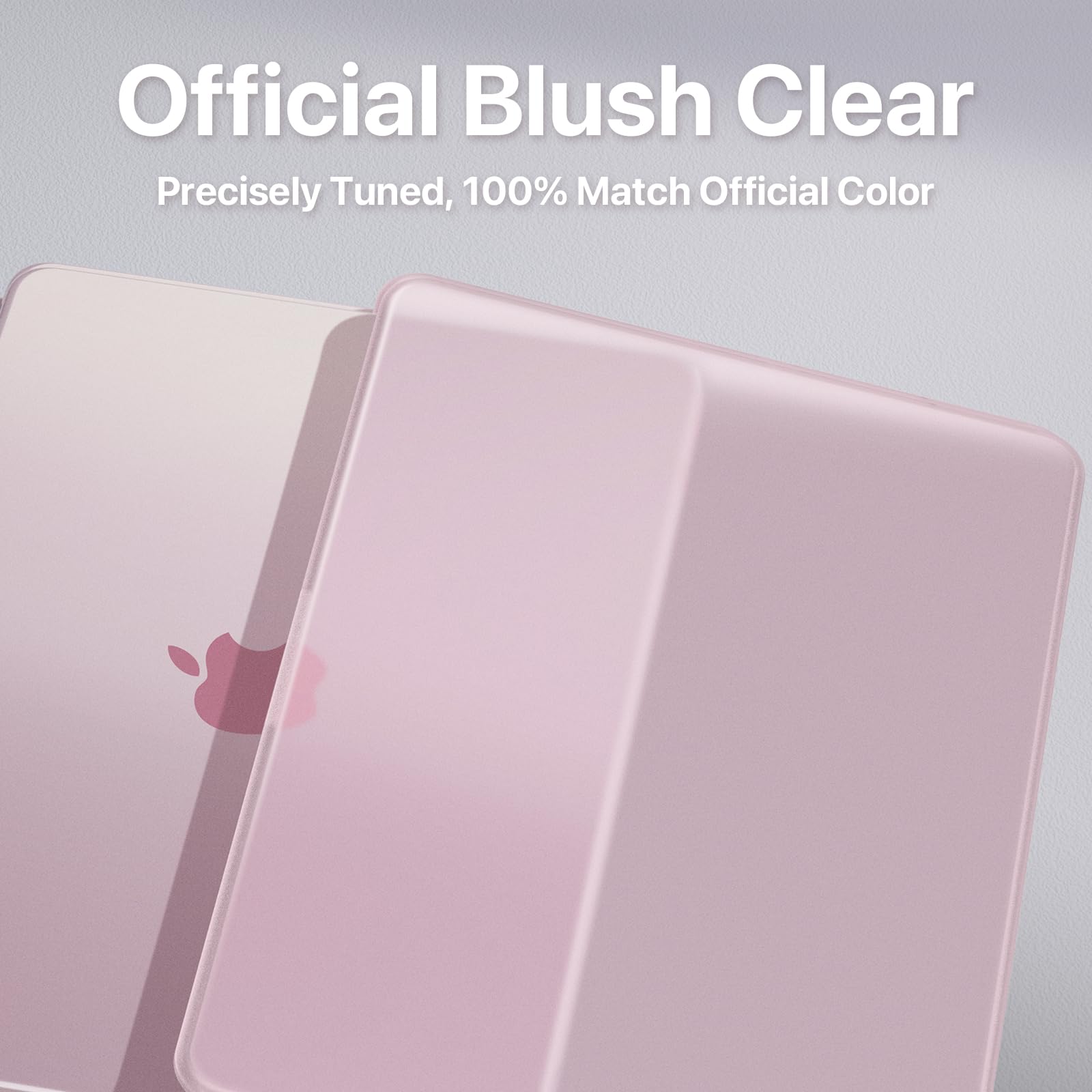 Soonjet Invisible Armor for MacBook Neo Case 13 inch 2026 New A3404 | Official Blush Clear | Anti-Scratch & Fingerprint | Pink Laptop Cover Protective Hard Shell | Mac Accessories Student & Travel - 4