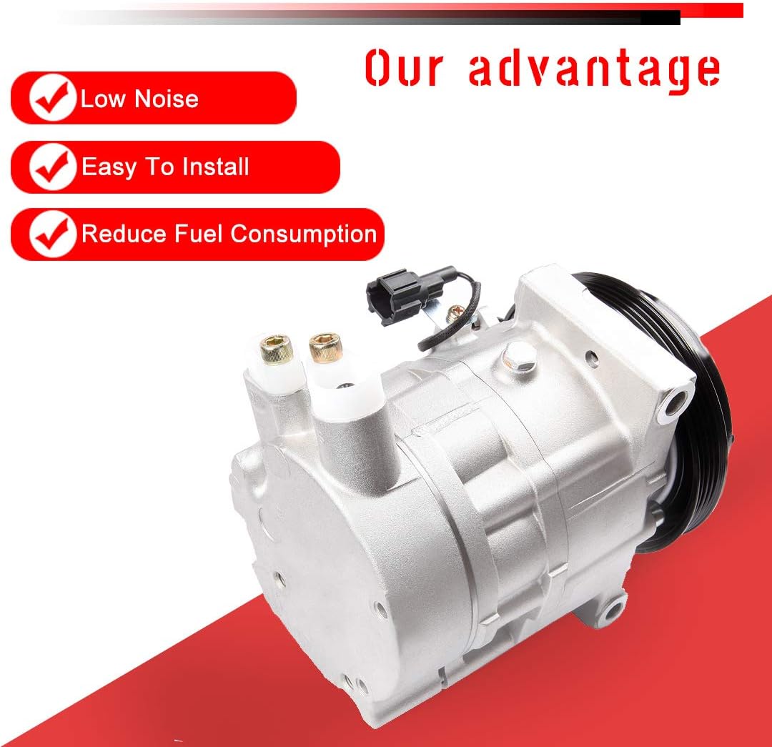 cciyu Air Conditioning Compressor for Nissan 350Z 3.5L 2003-2007 Replaces AC Compressor for Car