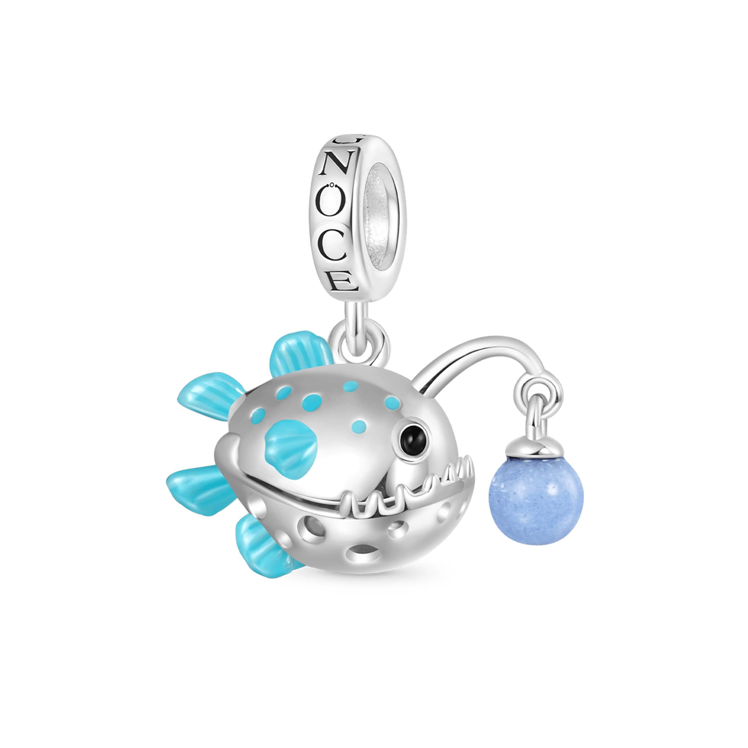 GNOCE Ocean World Sea Life Charms for Bracelets, 925 Sterling Silver Cute Animal Pendant Dangle Charm Bead Fit Bracelets &amp; Necklaces, Hand-Finished Keepsake Jewelry Gift for Women