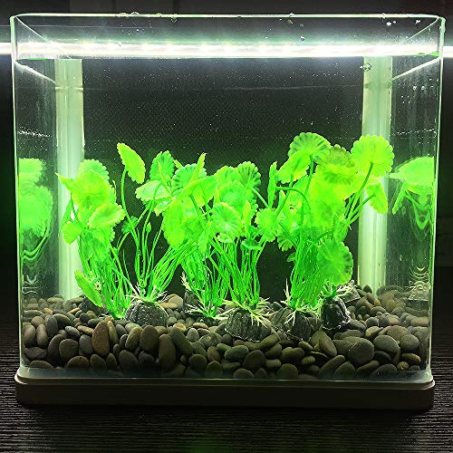 最安値 水槽用 人工水草 13cm小型水草 10枚 レイアウト 水槽 オーナメント 水槽内装 アクアリウム 水槽 飾り 観賞魚 熱帯魚 金魚 爬虫類 隠れ家 水族館内装 構築植物 丸い葉 の価格比較