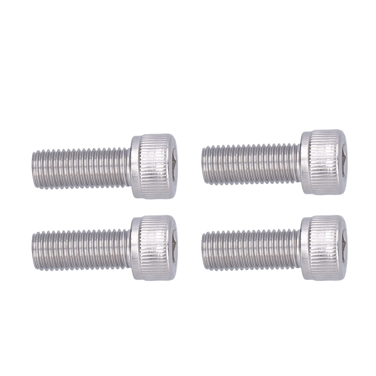 4 szt. Śruba sześciokątna M10 Śruba z łbem sześciokątnym A2 Stal nierdzewna 1,25 mm Sprzęt do mocowania maszynowego (M10 x 25)