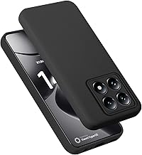 Cadorabo Funda de Silicona Compatible con Xiaomi 14T Pro, Funda Protectora de Cuerpo Completo para 14T Pro- Resistente a arañazos y Golpes Fina Funda de TPU - Liquid Negro
