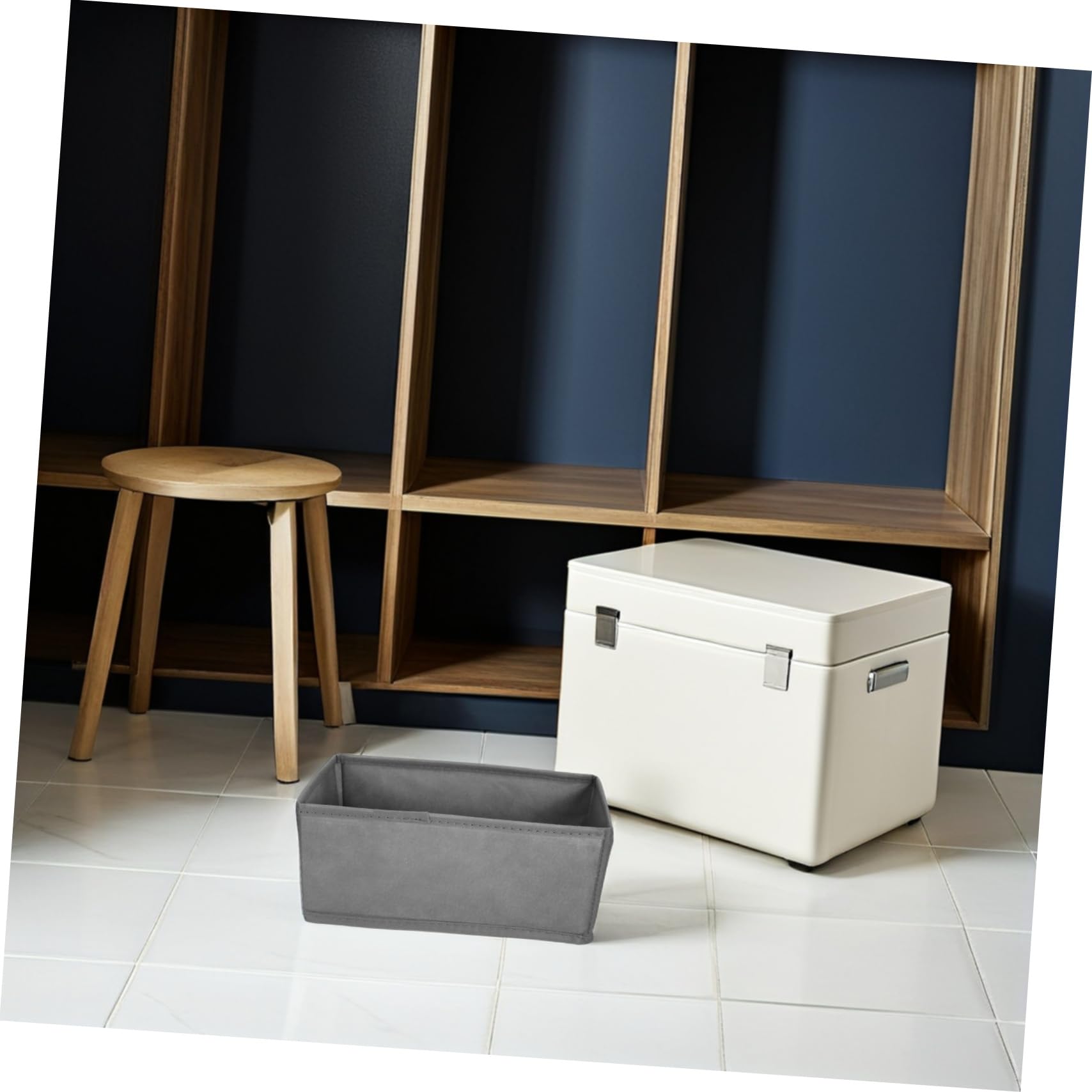 Zerodeko Organizzatore per Cassetti Biancheria 6 Pezzi Non Tessuto | Scomparti Indipendenti, Struttura Robusta, per Cassetti di Armadi e Cassettiere, Grigio