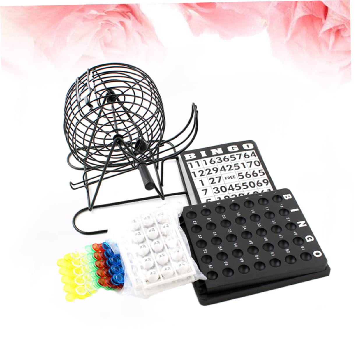 BESTonZON Máquina De Lotería De Bolas Agitador Manual De Lotería para Beber Práctica Bandeja para Bolas