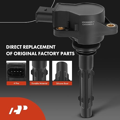 Miniatura 3 de A-Premium Juego de 6 bobinas de encendido y bujías de iridio compatibles con Mercedes-Benz C230 C250 C280 E280 E300 E350 y Dodge Freightliner