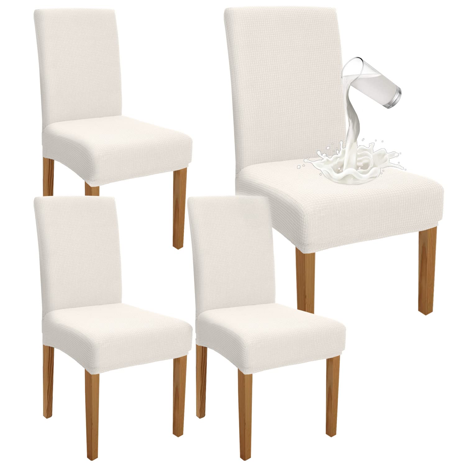 Granbest Premium Waterproof Dining Chair Covers Set of 4