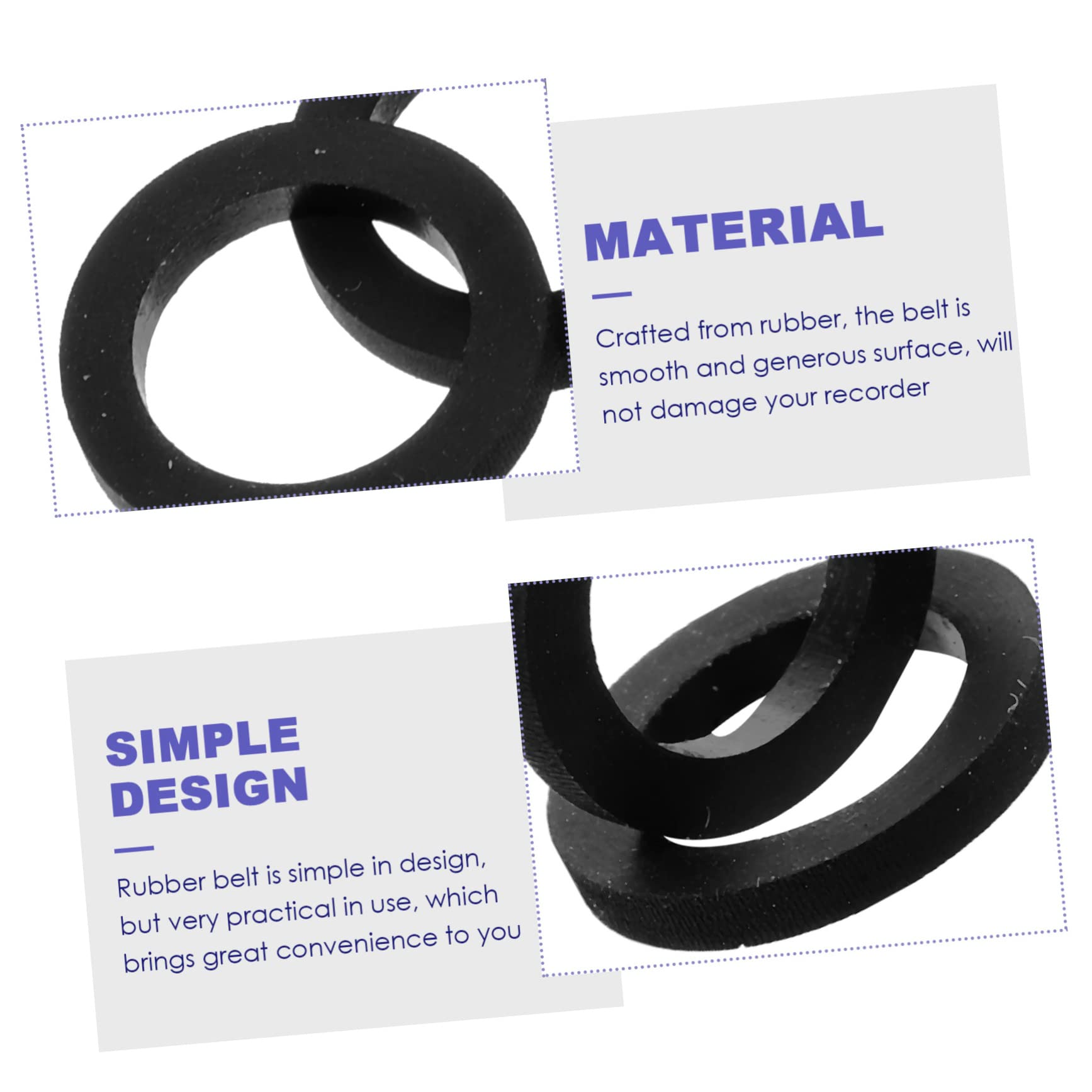 Mikikit Karaoke Cassette Recorder Cassette Belts Player Belts for Tape Machines