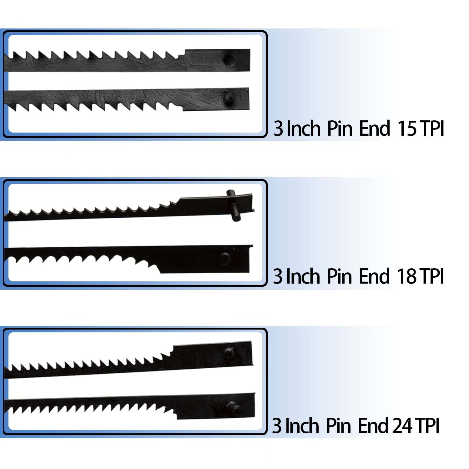 3 Inch Scroll Saw Blades - 45 Pack for Craftsman & More -7 3 Inch Scroll Saw Blades - 45 Pack for Craftsman & More -7