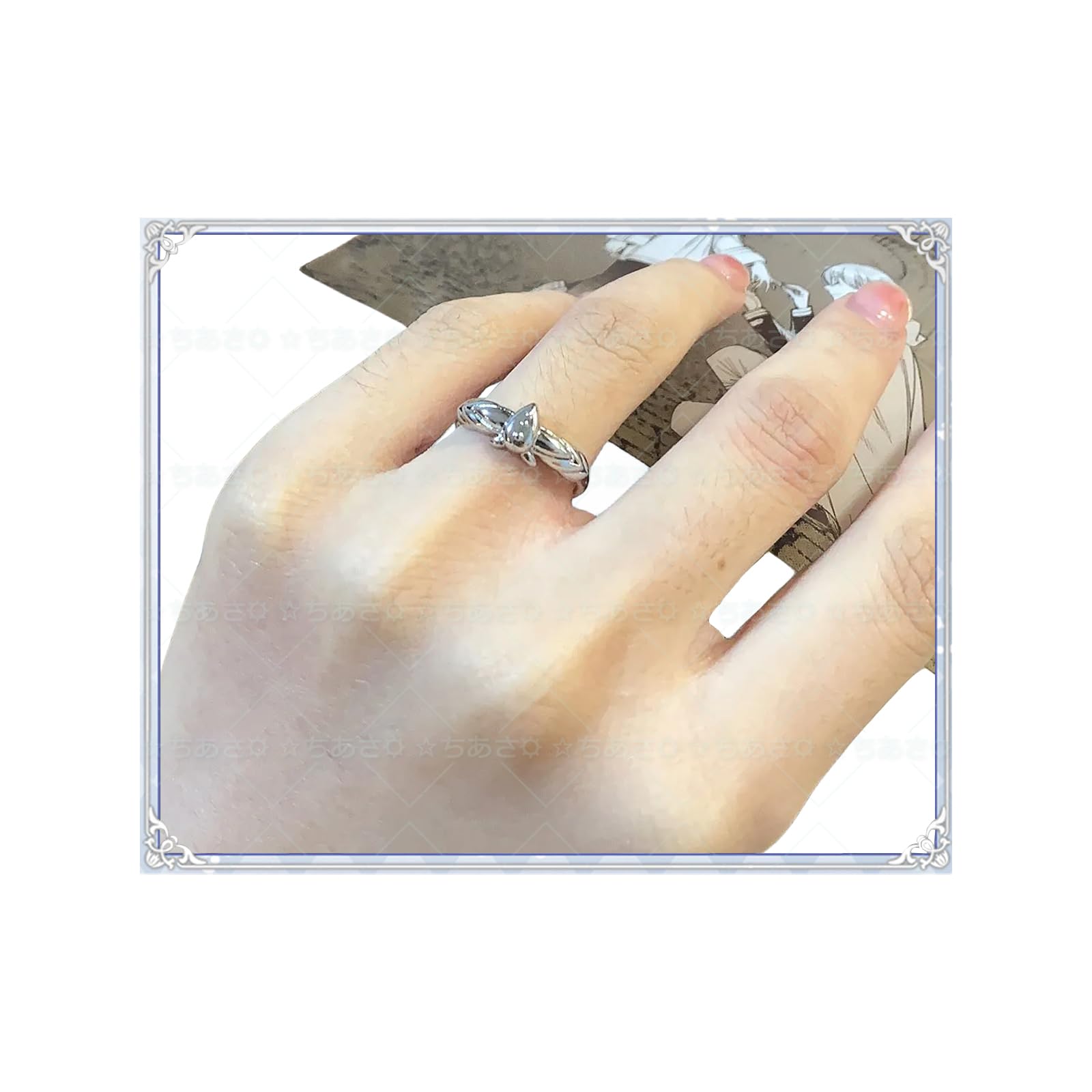 コスプレ小物鏡蓮華の指輪　リング　1点 : フリーレン 鏡蓮華 指輪 リング 耳飾り コスプレ道具