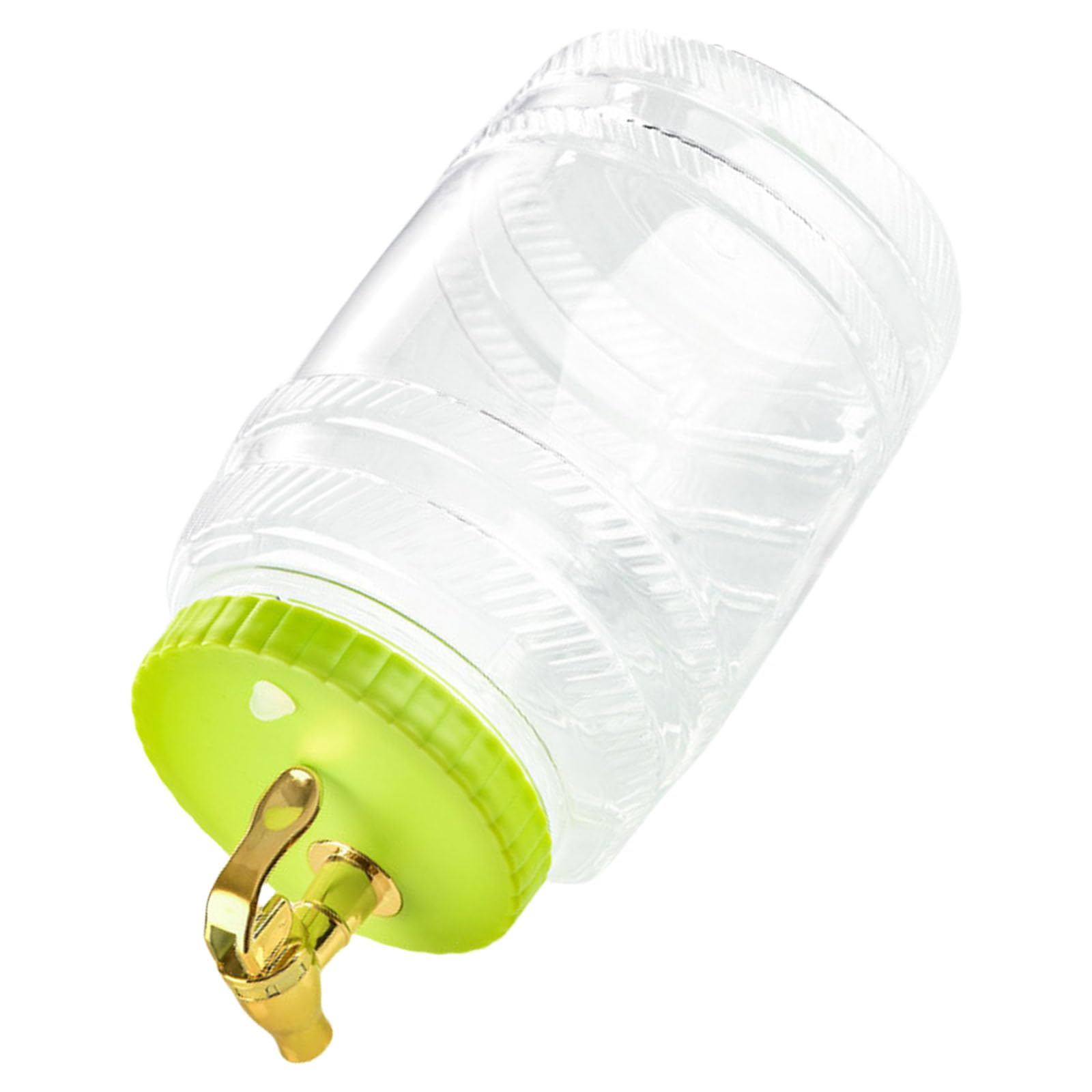 Nucelit Leak Proof Cold Kettle Beverage Dispenser Clear Drink Container Large Capacity Refrigerator Water Pitcher with Faucet Space Saving Refrigerator Drink Dispenser