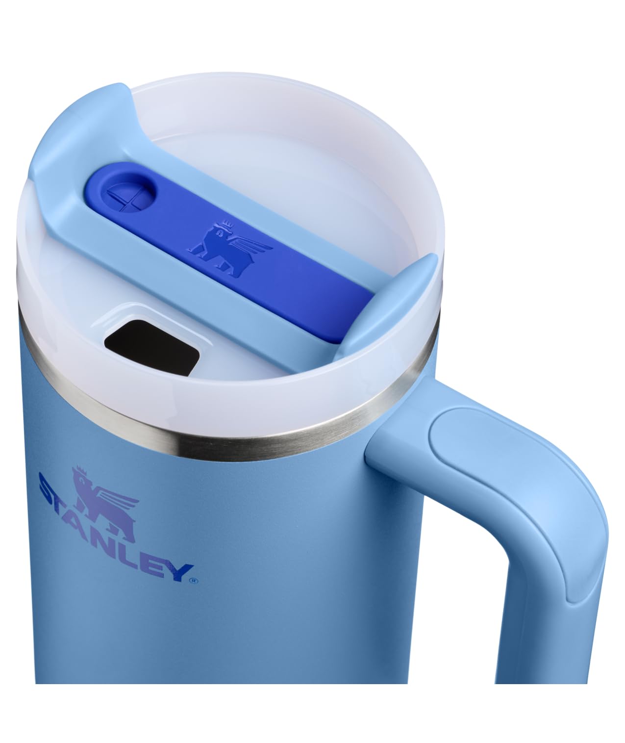 STANLEY Quencher H2.0 Tumbler with Handle and Straw 30 oz | Flowstate 3-Position Lid | Cup Holder Compatible for Travel | Insulated Stainless Steel Cup | BPA-Free | Blue Sky - 2