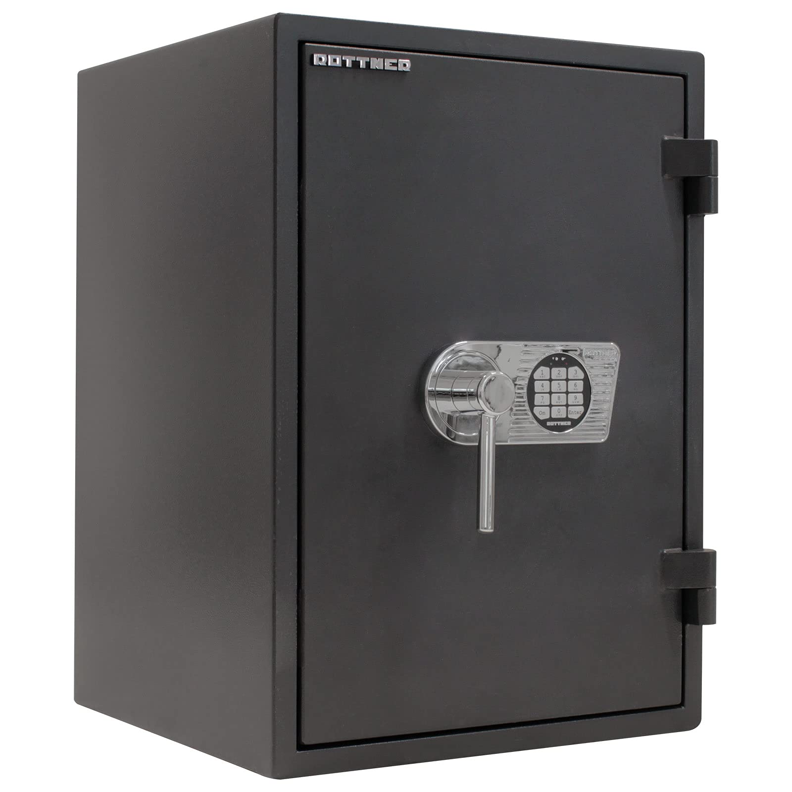 Rottner FireProfi 65 Premium Wertschutzschrank (HxBxT) 670x480x455 mm Elektronikschloss Handhebelgriff inklusive Batterie Notbestromung möglich verstellbarer Fachboden Befestigungsmaterial