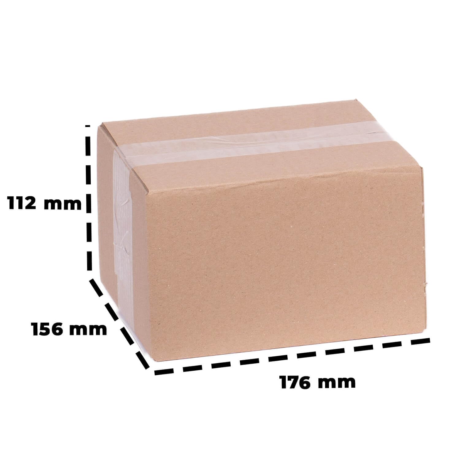 smiley pack 300 Stück Faltkartons 170 x 150 x 100 mm braun Versandkarton Verpackungskartons 17 x 15 x 10 cm aus Wellpappe 1 wellig Karton Pappkarton Versandbox Paket Päckchen