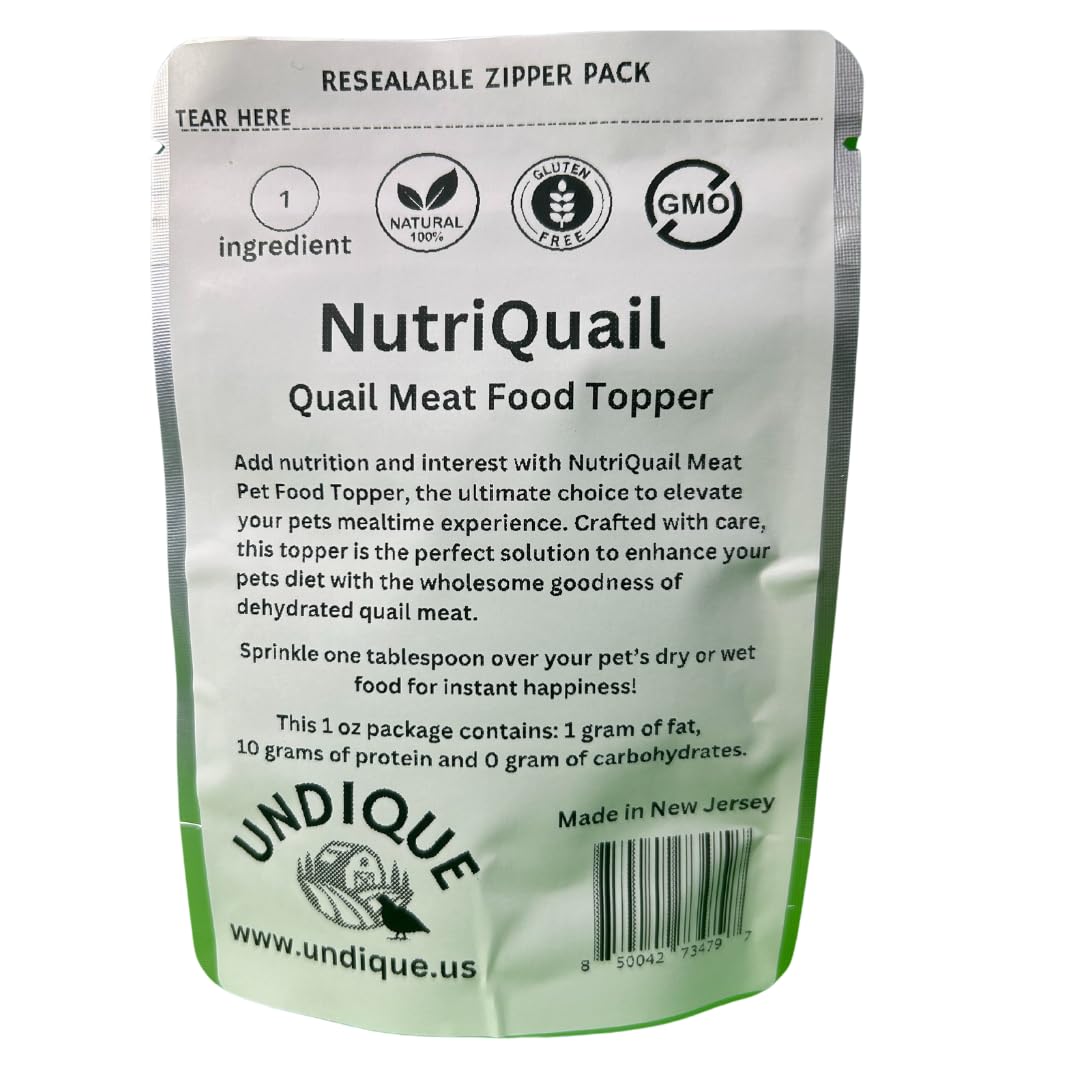 Undique NutriQuail Meat Pet Food Topper