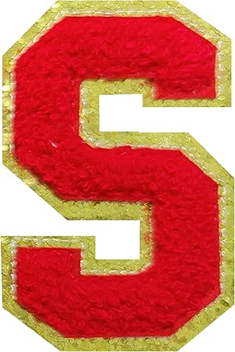 Miniatura 107 de 4 parches de letras de felpilla blanca, parches termo-adhesivas de 2.2", parches de letras de felpilla para ropa (M)