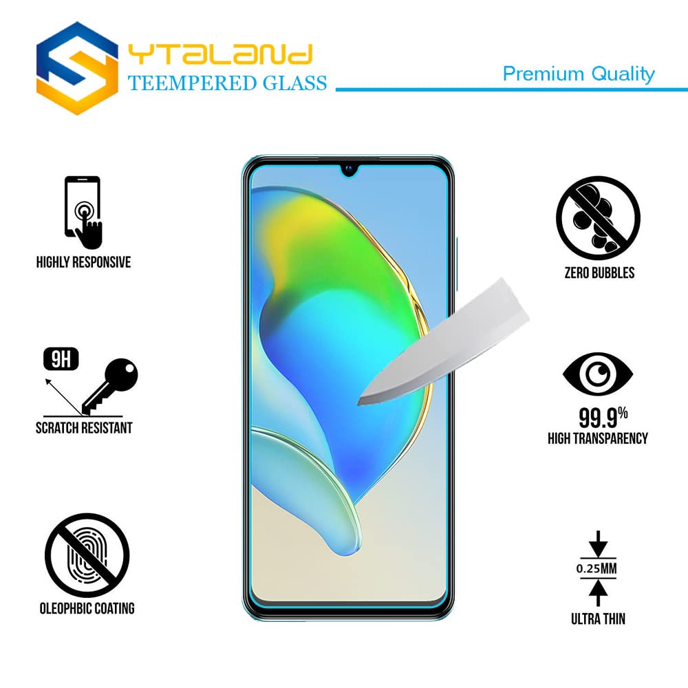 Ytaland - Custodia per ZTE Blade A71, con 2 pellicole protettive in
