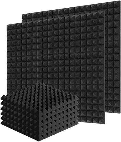 Amazon Quiet Mo吸音材 遮音材 遮音シート 壁用 ピラミッド 防音 壁 防音材 高密度 50 50 5cm 吸音対策 室内装飾 楽器 吸音材質ポリウレタン 8枚 楽器 音響機器 楽器 音響機器