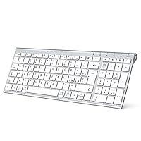 iClever Tastiera Bluetooth, Tastiera Ricaricabile Multi-Dispositivo Bluetooth 5.1con