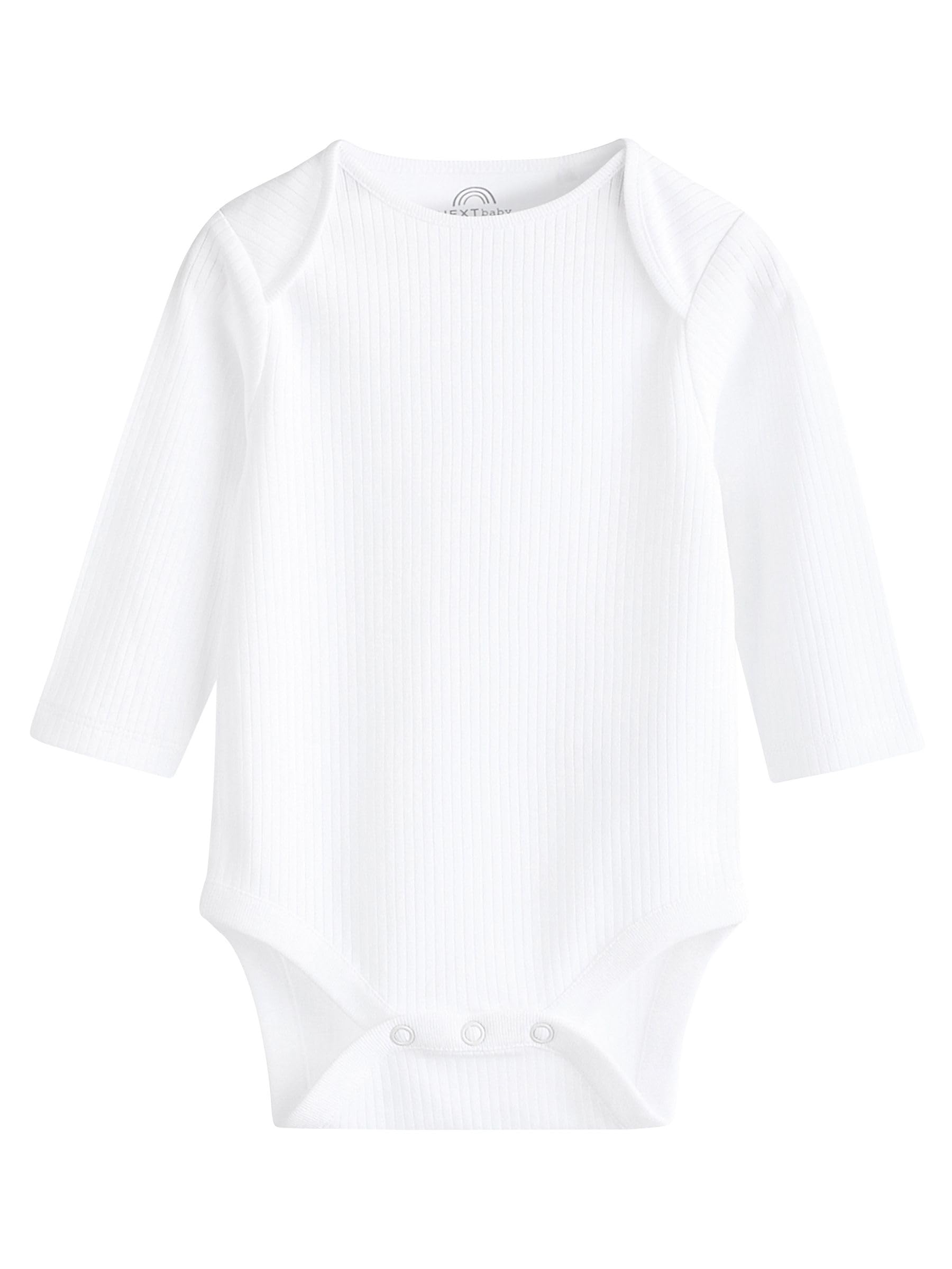 NEXT Noworodki unisex Zestaw 5 prążkowanych body niemowlęcych z długim rękawem