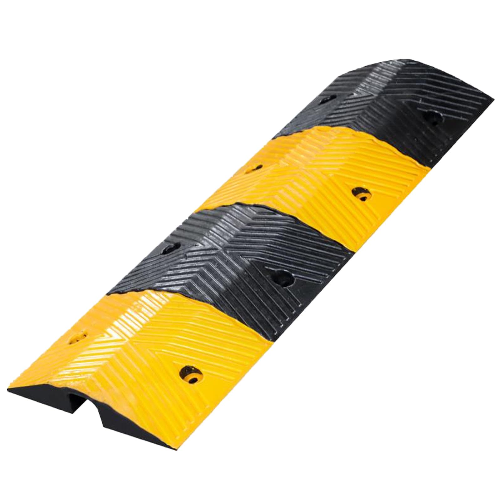 Cubre Cables Suelo de Goma para Entrada de Vehículos, Organizador de Cables de 1 Canal, Pasacables Suelo para Rampa de Carretera, Garaje, Asfalto y Hormigón(98 * 35 * 7cm/38.6 * 13.8 * 2.8in)