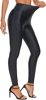 Faux Leather Leggings for Women Pleather Pants Dressy Going Out Jegging ...