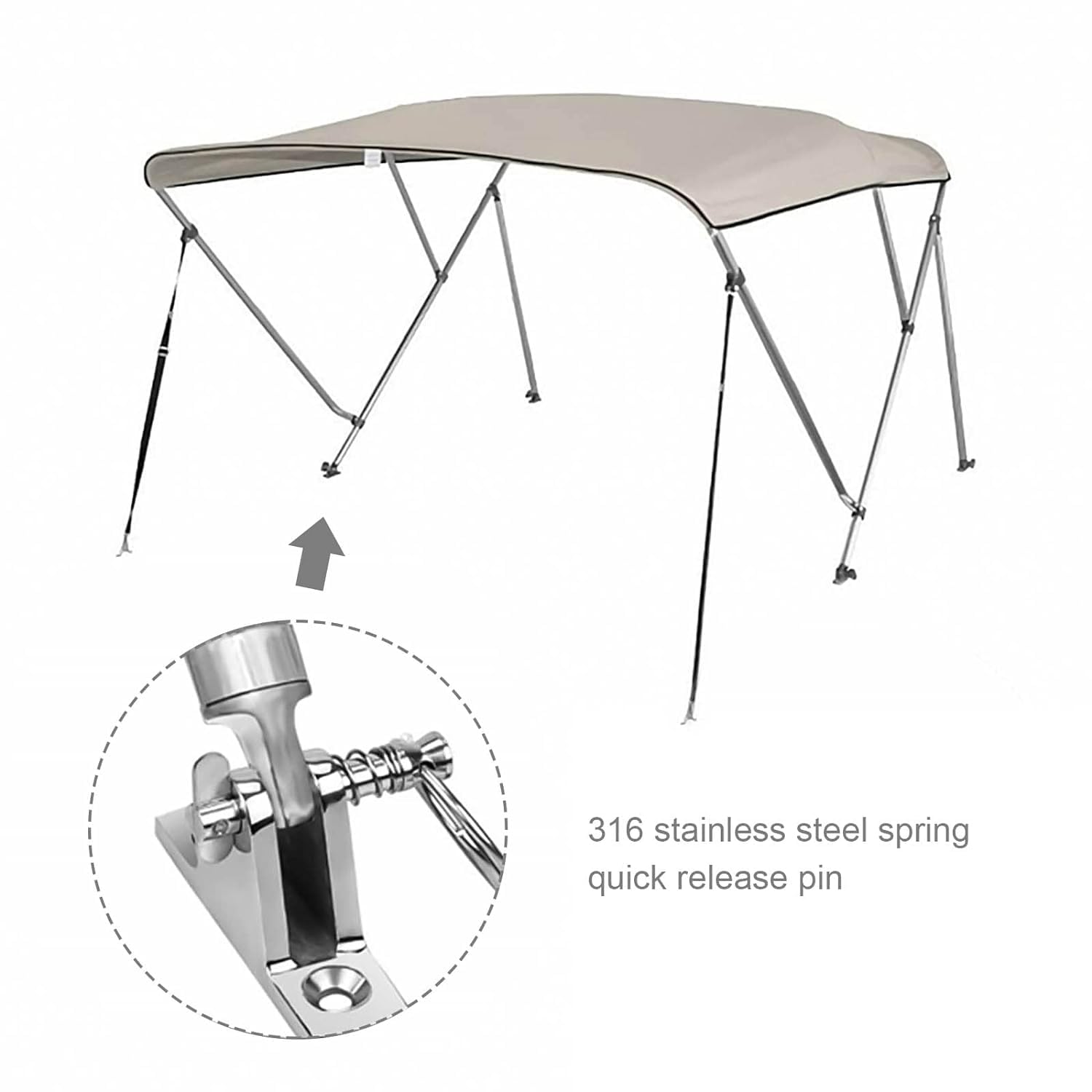 Perno A Sgancio Rapido In Acciaio Inox 316 - 2 Pezzi Per Barche E Applicazioni Marine - Foto 12