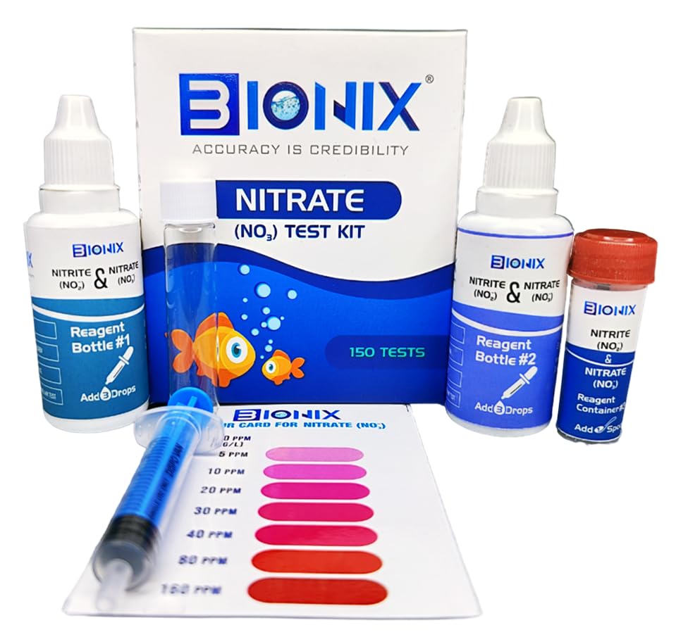 Bionix Nitrate Test Kit for Fresh Water (150 Test). (B0CYV9PJFJ) Amazon Price History, Amazon Price Tracker