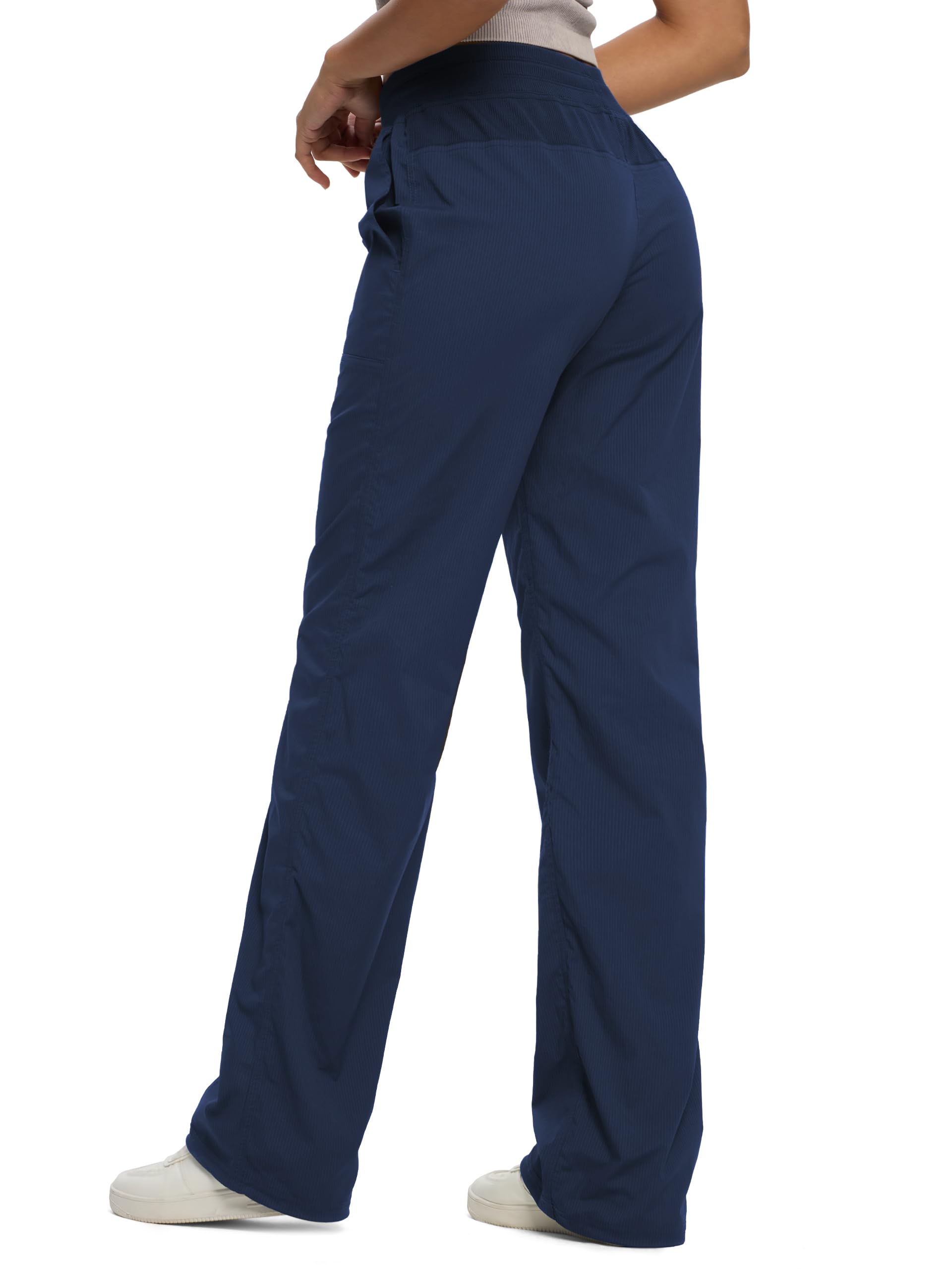 SEVEGO Pantalones de estudio de baile ligeros con entrepierna de 30, 32, 34 y 36 pulgadas de alto para mujer, pantalones de estudio de baile fruncidos para entrenamiento, atléticos, casuales