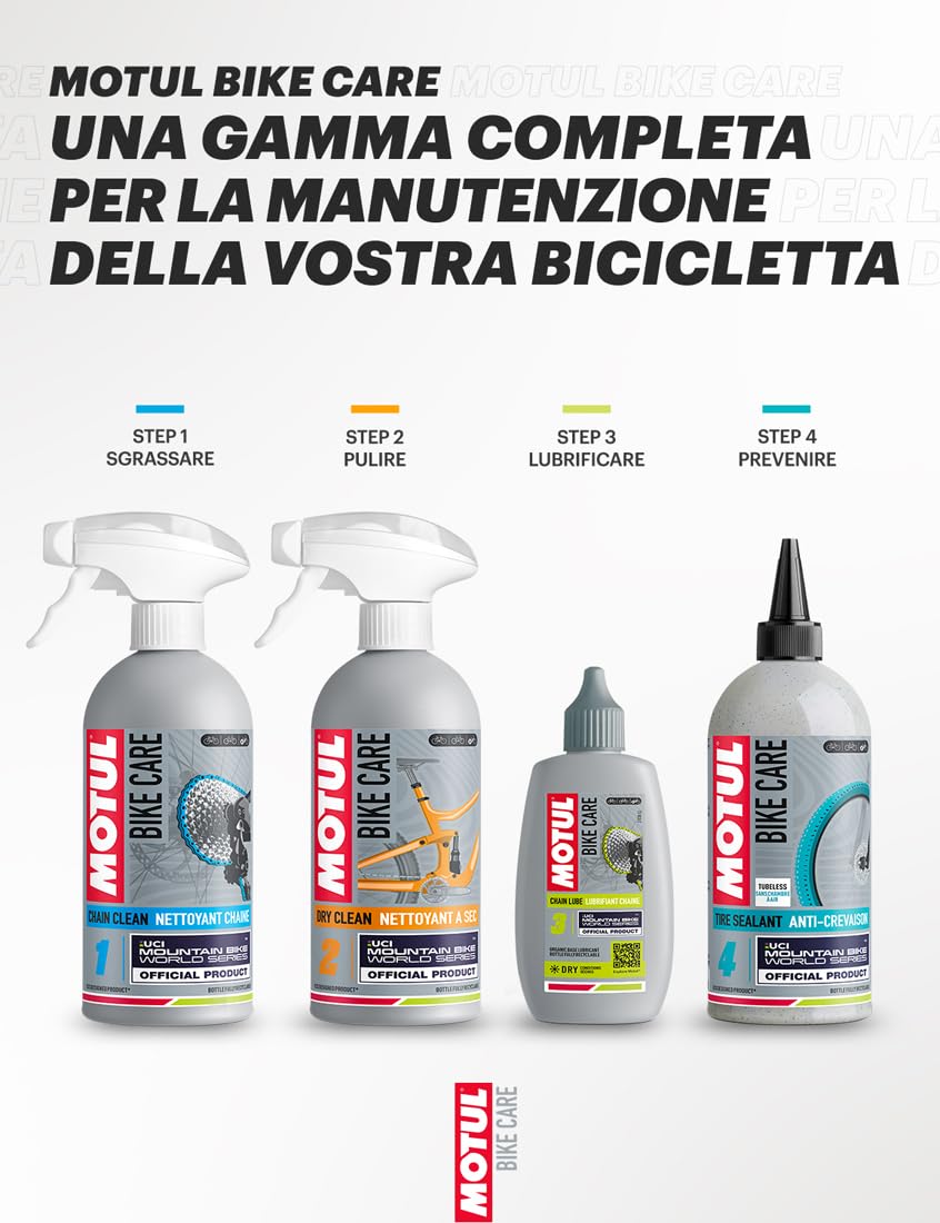 Motul - Sgrassatore Spray Potente per Freni di Biciclette MTB - Senza Solventi - Prestazioni dei Freni e dei Dischi - Asciugatura Rapida - Senza COV - Bike Care Brake Clean off Road - 300 ml