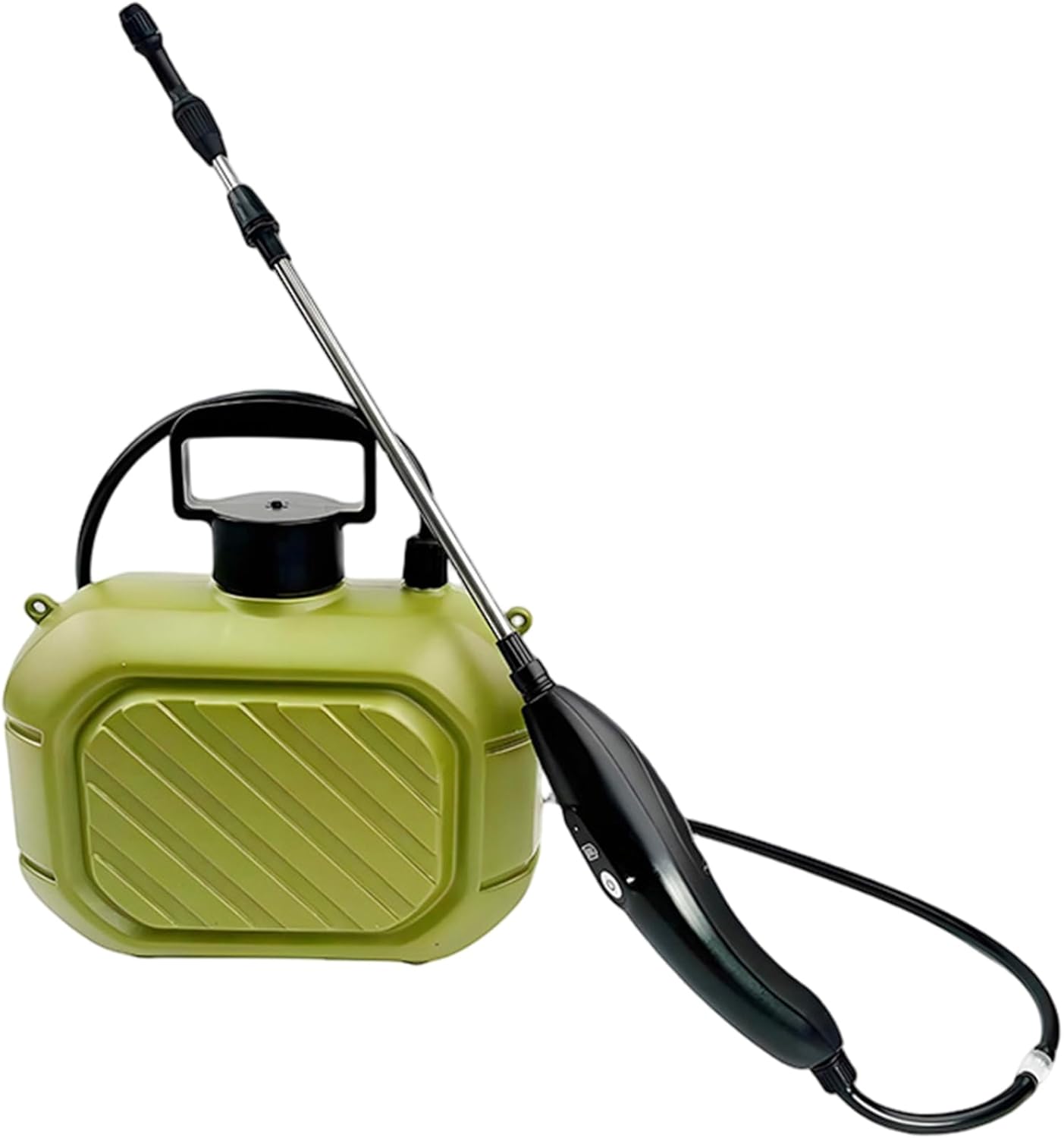 Electric Garden Sprayer 5L/1.32 Gallon Battery Powered Pump Sprayer with Retractable Wand & Rechargeable Handle for Lawn, Yard, Plants, Weed Control & Garden Care, Green