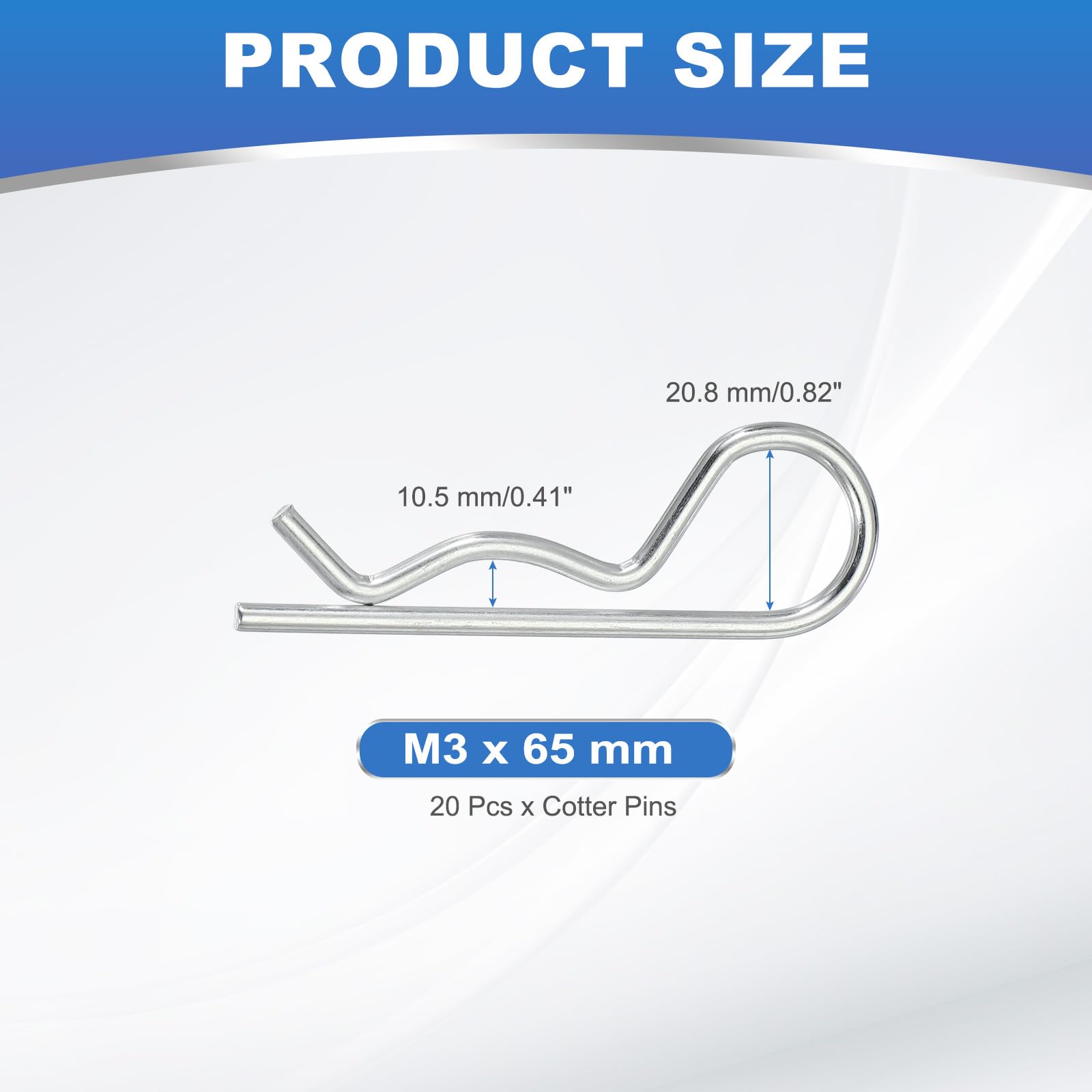 PATIKIL M3 x 65 mm Cotter Pin Assortment Kit - Image 2