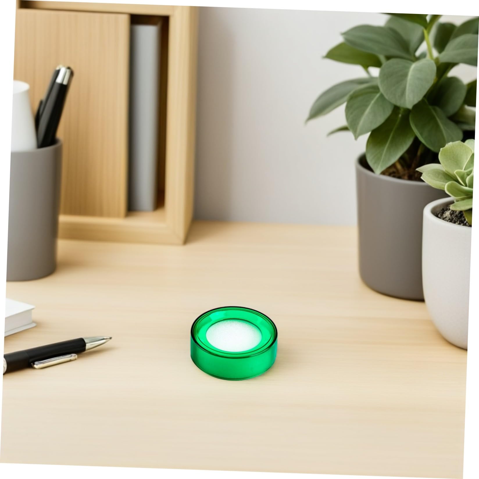 Umidificatore per Dito Spugna Rotonda in Plastica 6 Pezzi per Bagnare Rapidamente la Punta delle Dita