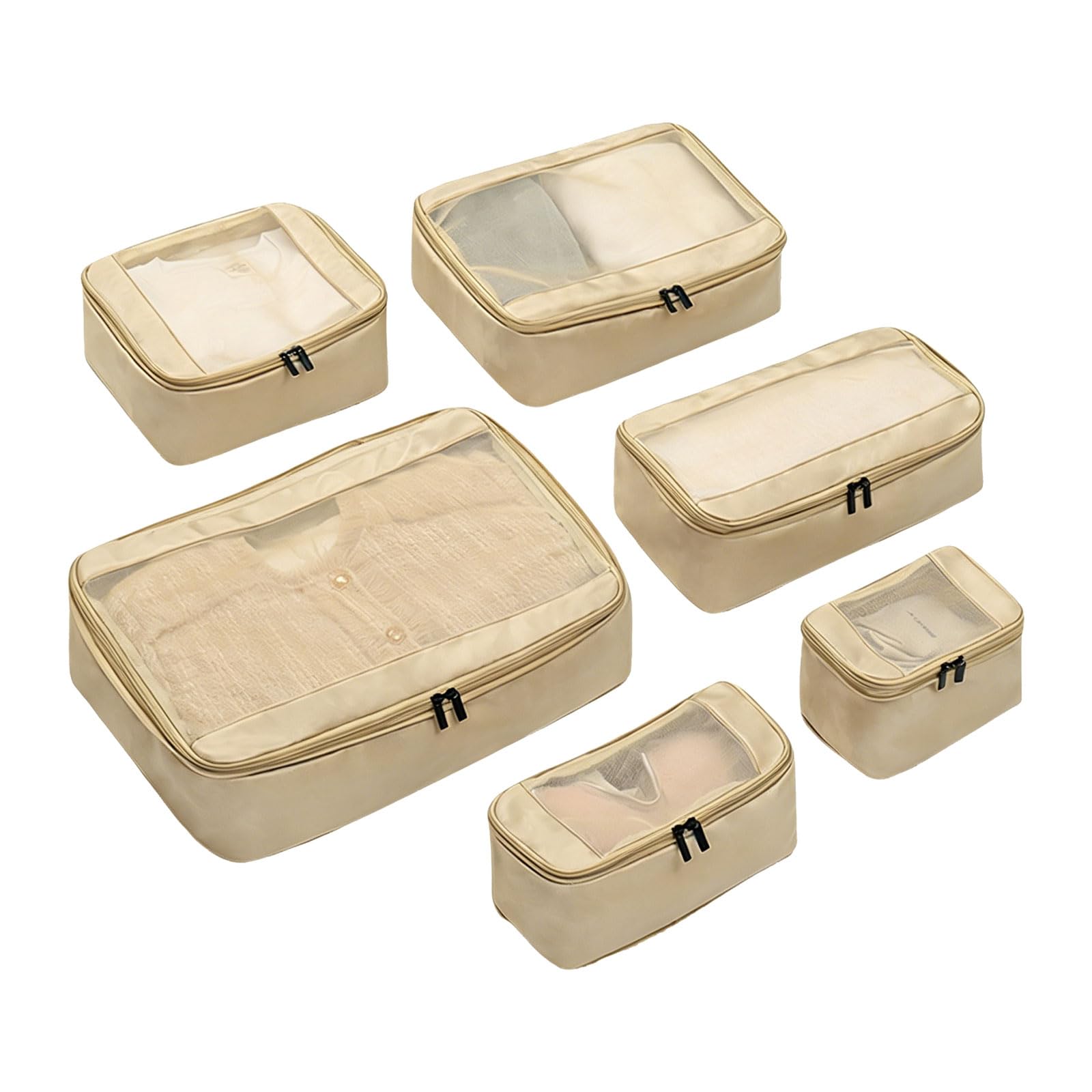 Multi Size Travel Gear Compression Sacks Ideal for Backpacking and Business Trips Space Saving Travel Bags