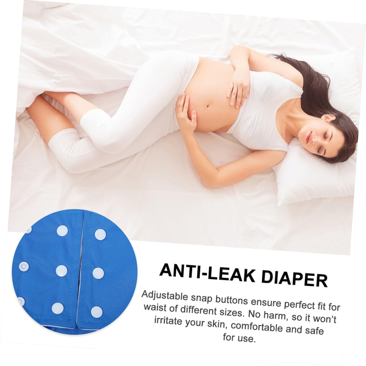 NOLITOY Washable Adult Reusable Diapers Comfortable Breathable Waterproof Pants