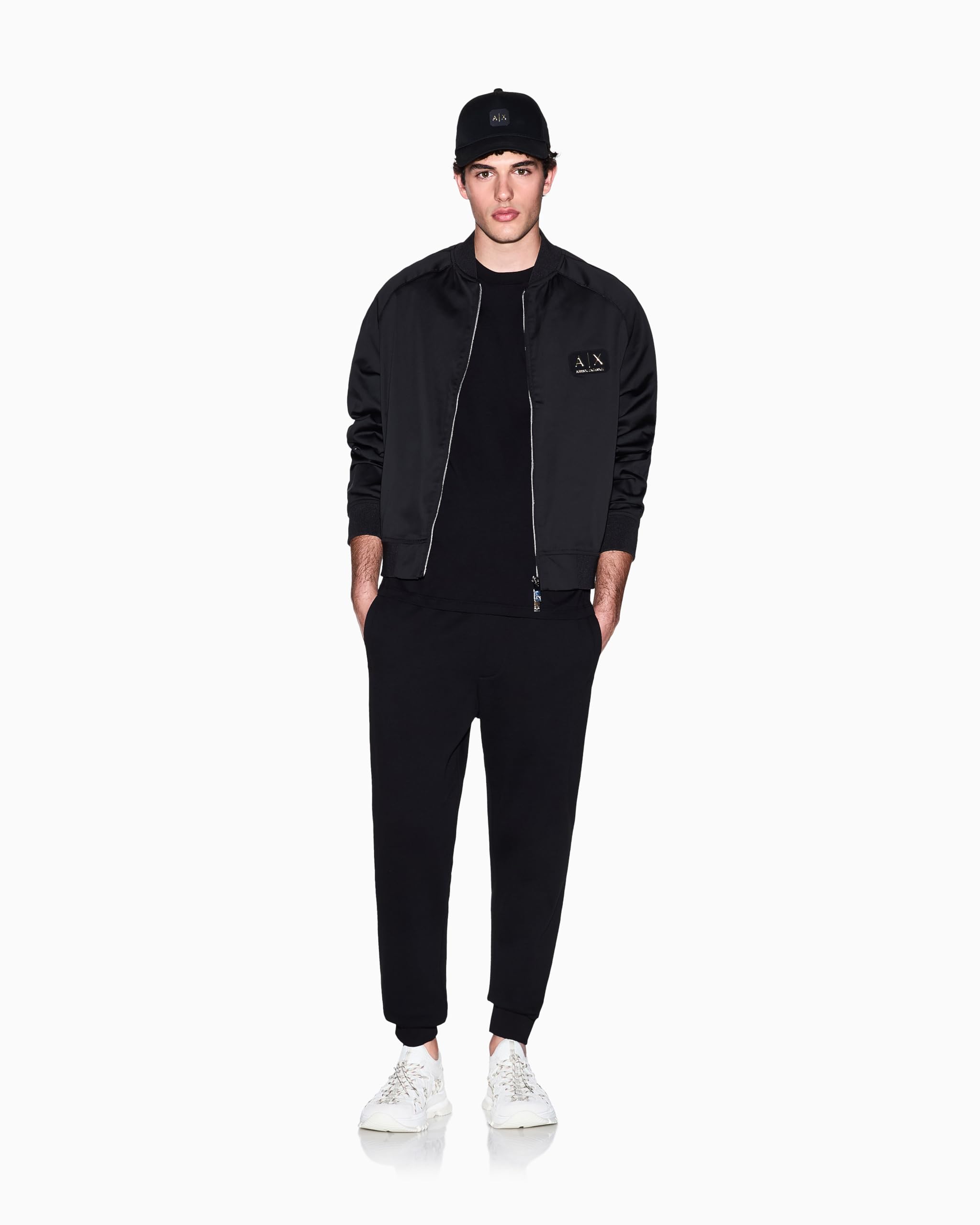 Armani Exchange Herren Schwarz T-Shirt Xm002178 Af12308 Uc001 Regular Fit