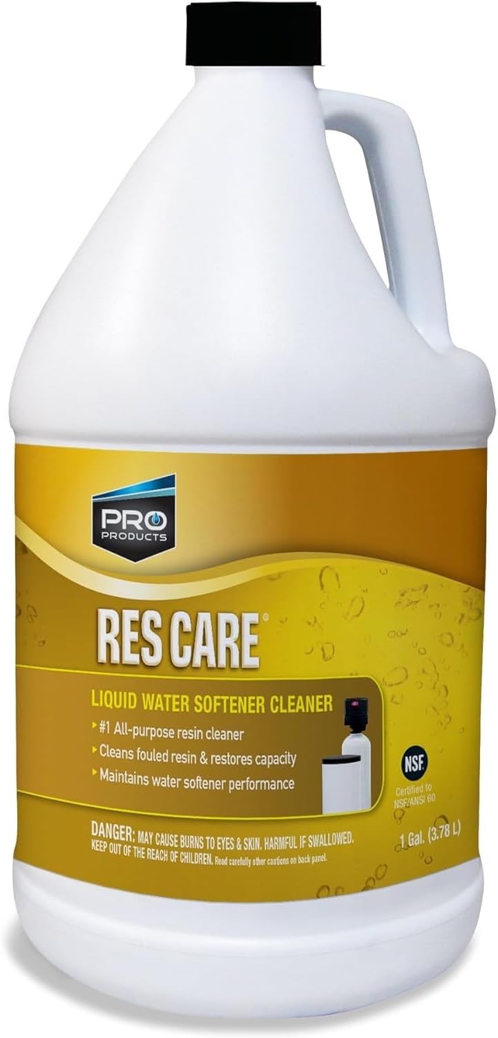 Res Care Liquid Water Softener Cleaner – Cleans Fouled Resin – Restores Softener Efficiency – Restores Resin Capacity – Extends Water Softener Life – Removes Contaminants