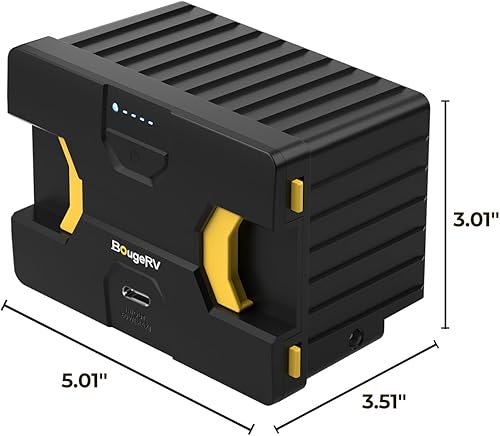 Miniatura 9 de BougeRV Estación de energía portátil (actualización), batería desmontable de 173 Wh para refrigerador de doble zona de 12 voltios, fuente de