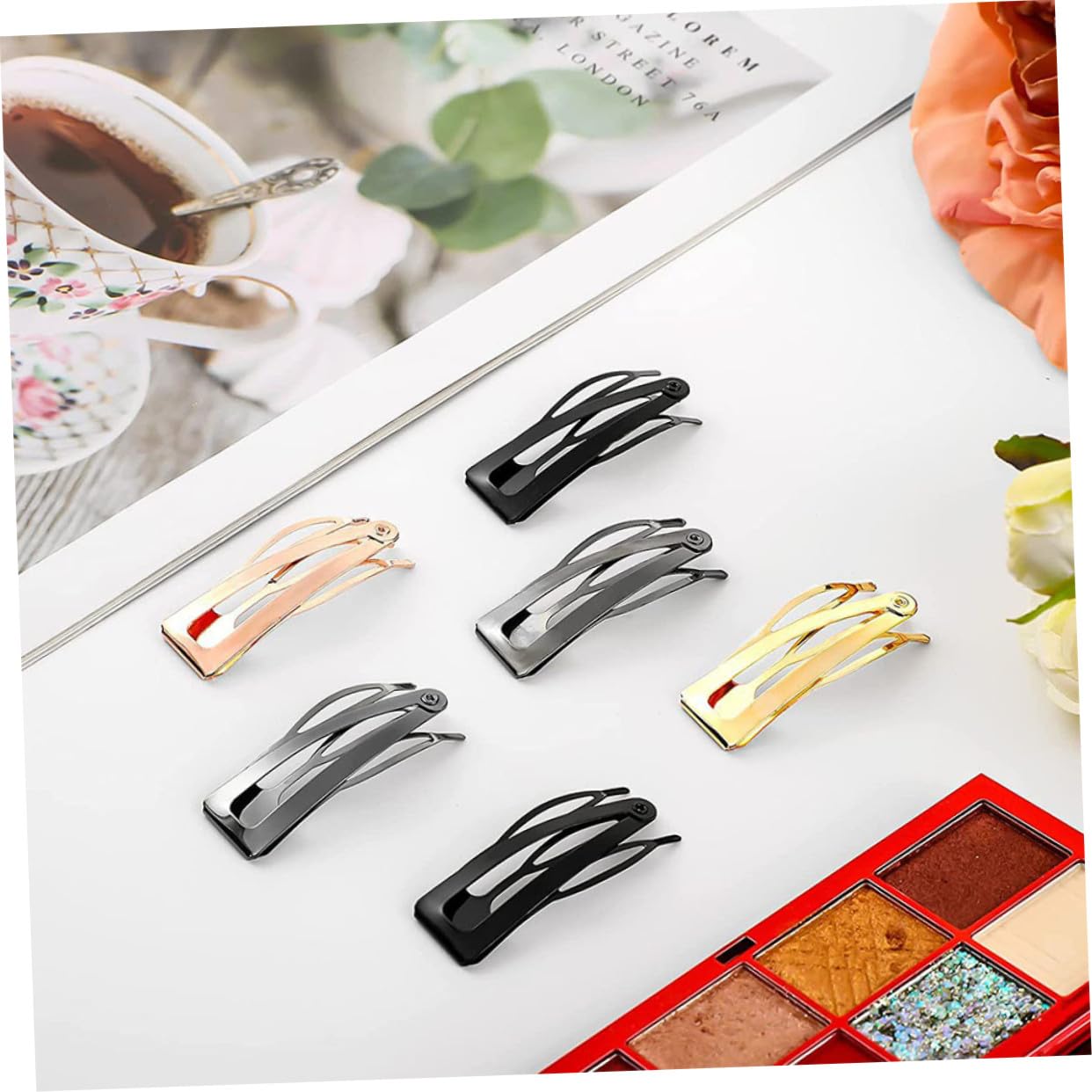 VICASKY 300 Pièces Barrettes Métalliques à Clipser et Filles Petites Pinces Cheveux Fines Résistantes et Confortables pour Coiffure Quotidienne et