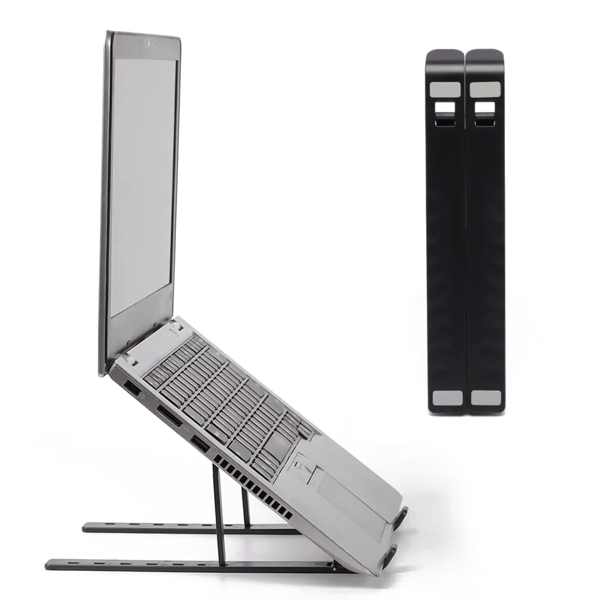 7-Levels Adjustable Laptop Stand, Aluminium Riser Holder for Desk, Compatible with 9
