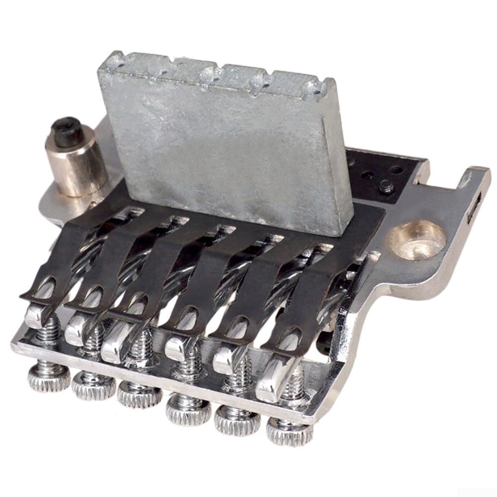 Floyd Rose Tremolo-Brücke aus Zinklegierung, Doppelverriegelungssystem, Tremolo-Brücken-Set für E-Gitarren (schwarz)