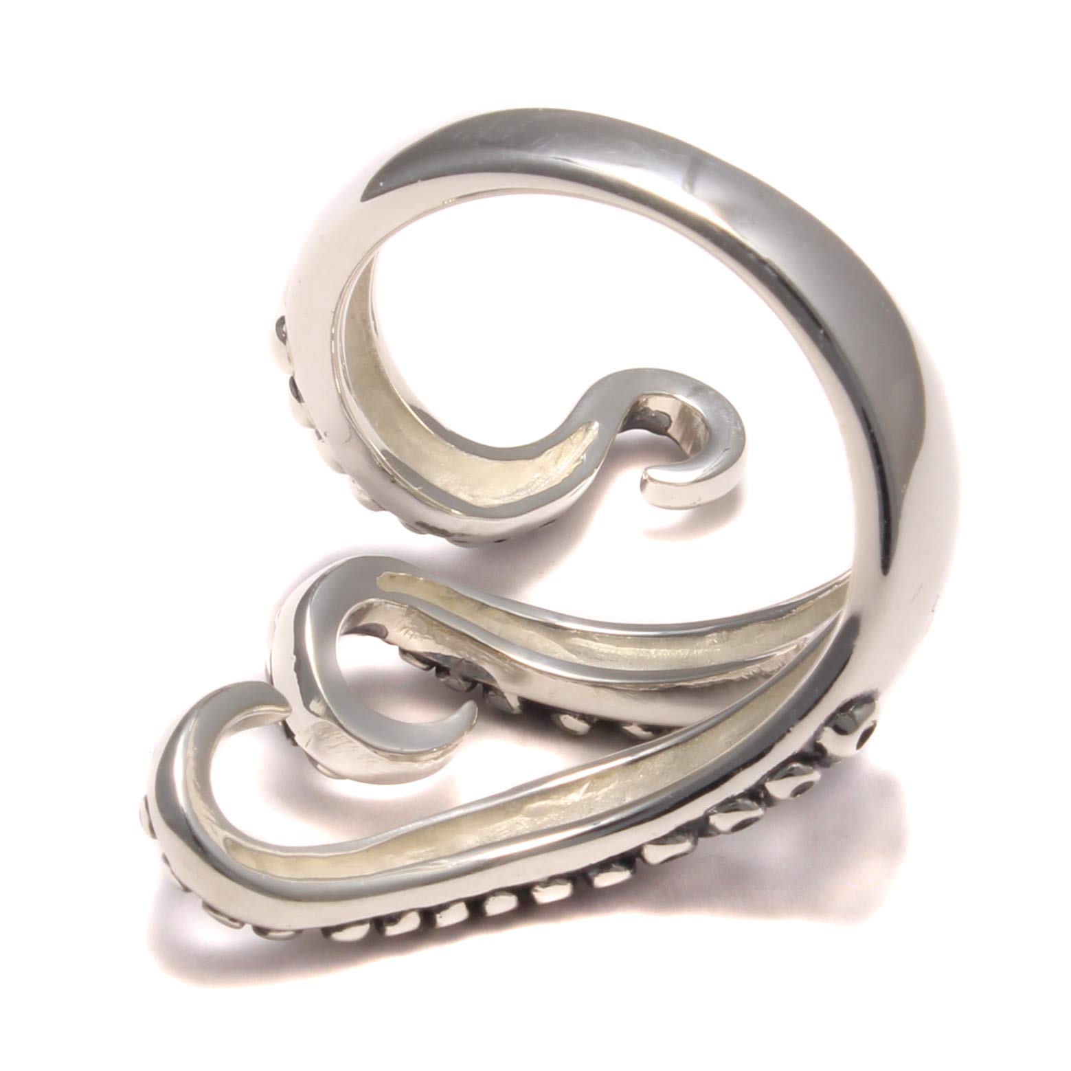 Kraken-Ring aus 925 Sterling Silber, Tentakel Ring