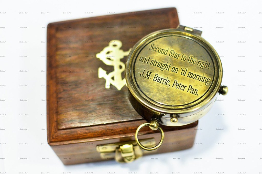 SAILORS ART Brass, Wooden Compass with Box, 2", Antique (B01MV0KI20) Amazon Price History, Amazon Price Tracker
